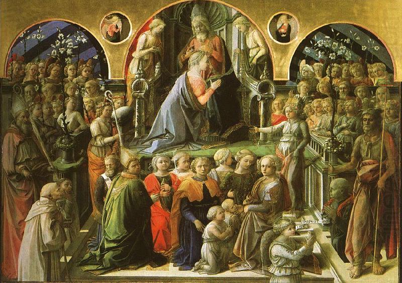 Fra Filippo Lippi The Coronation of the Virgin china oil painting image
